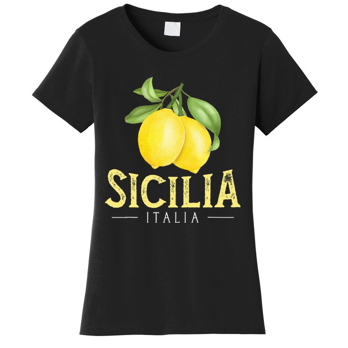 Sicilia Italia Italian Lemons Proud Sicilian Women's T-Shirt