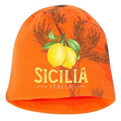 Sicilia Italia Italian Lemons Proud Sicilian Kati - Camo Knit Beanie