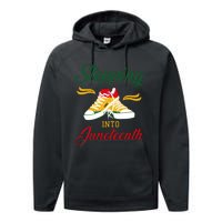 Stepping Into Juneteenth Celebration Performance Fleece Hoodie