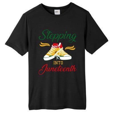 Stepping Into Juneteenth Celebration Tall Fusion ChromaSoft Performance T-Shirt