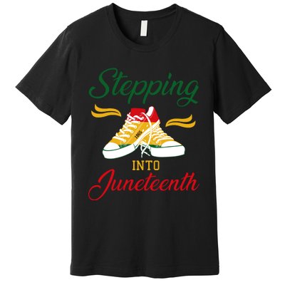 Stepping Into Juneteenth Celebration Premium T-Shirt