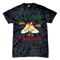 Stepping Into Juneteenth Celebration Tie-Dye T-Shirt