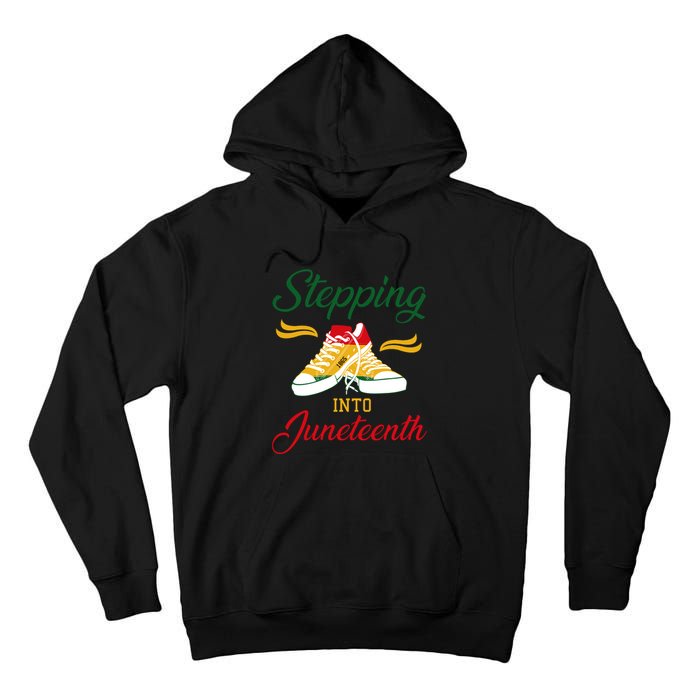 Stepping Into Juneteenth Celebration Tall Hoodie