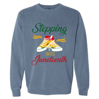 Stepping Into Juneteenth Celebration Garment-Dyed Sweatshirt