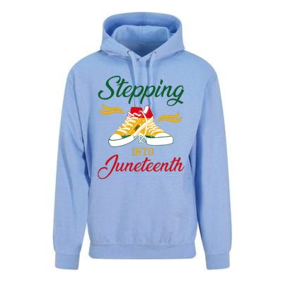 Stepping Into Juneteenth Celebration Unisex Surf Hoodie