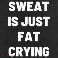 Sweat Is Just Fat Crying Funny Working Out Funny Gift Adult Drive Performance Visor