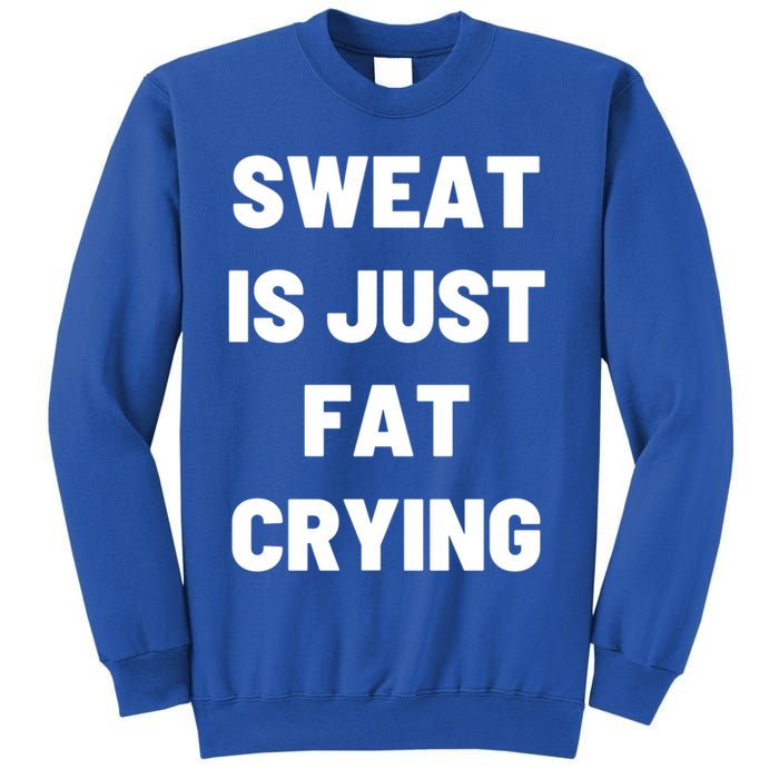 Sweat Is Just Fat Crying Funny Working Out Funny Gift Sweatshirt