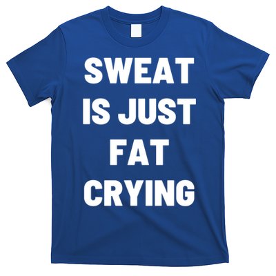 Sweat Is Just Fat Crying Funny Working Out Funny Gift T-Shirt