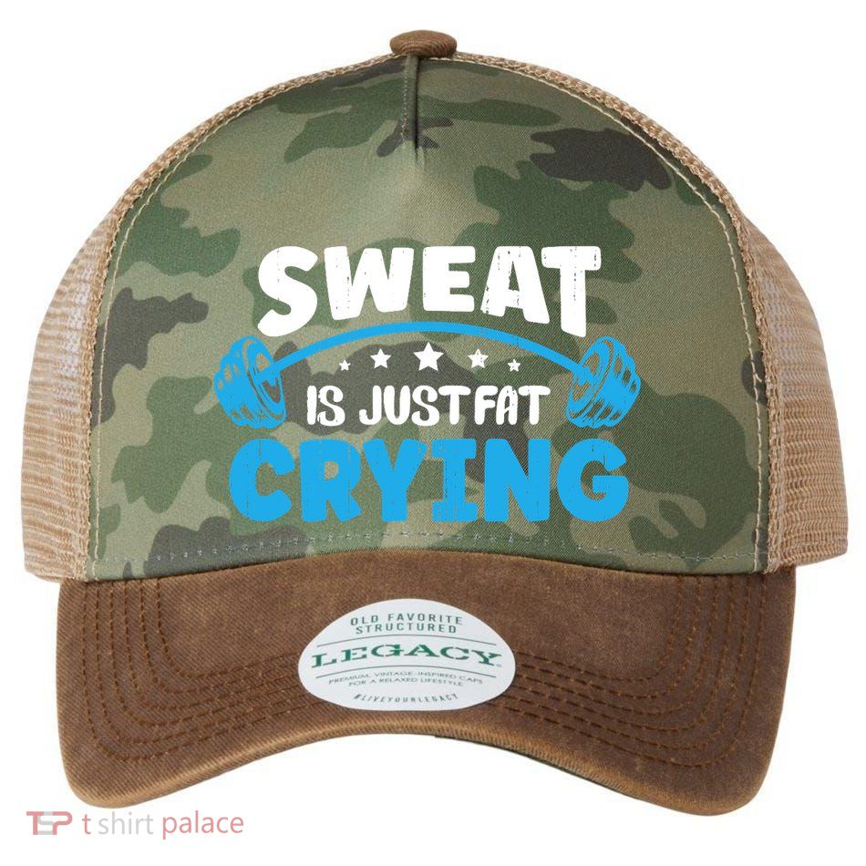 Sweat Is Just Fat Crying Workout Legacy Tie Dye Trucker Hat