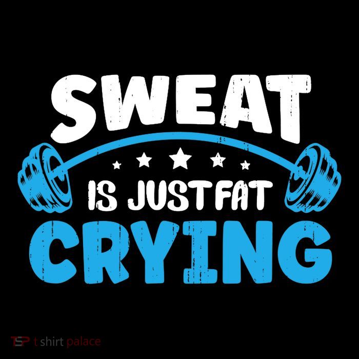 Sweat Is Just Fat Crying Workout Stripe Pom Pom Beanie