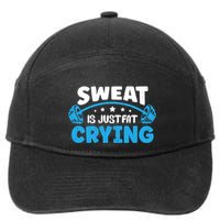 Sweat Is Just Fat Crying Workout 7-Panel Snapback Hat