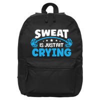 Sweat Is Just Fat Crying Workout 16 in Basic Backpack