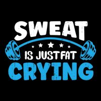 Sweat Is Just Fat Crying Workout 16 in Basic Backpack