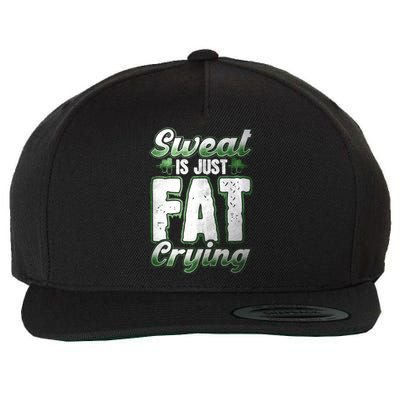 Sweat Is Just Fat Crying Motivation Fitness Gym Workout Gift Wool Snapback Cap