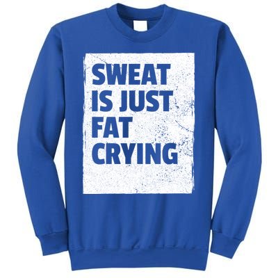 Sweat Is Just Fat Crying Meaningful Gift Sarcastic Gym Funny Workout Funny Gift Sweatshirt