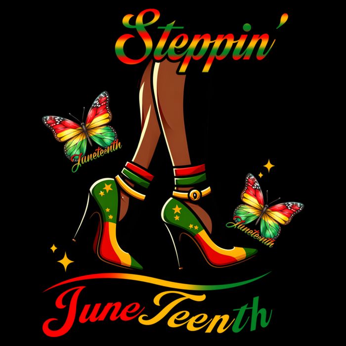 Stepping Into Junenth Black History Gift Cooling Performance Crew T-Shirt