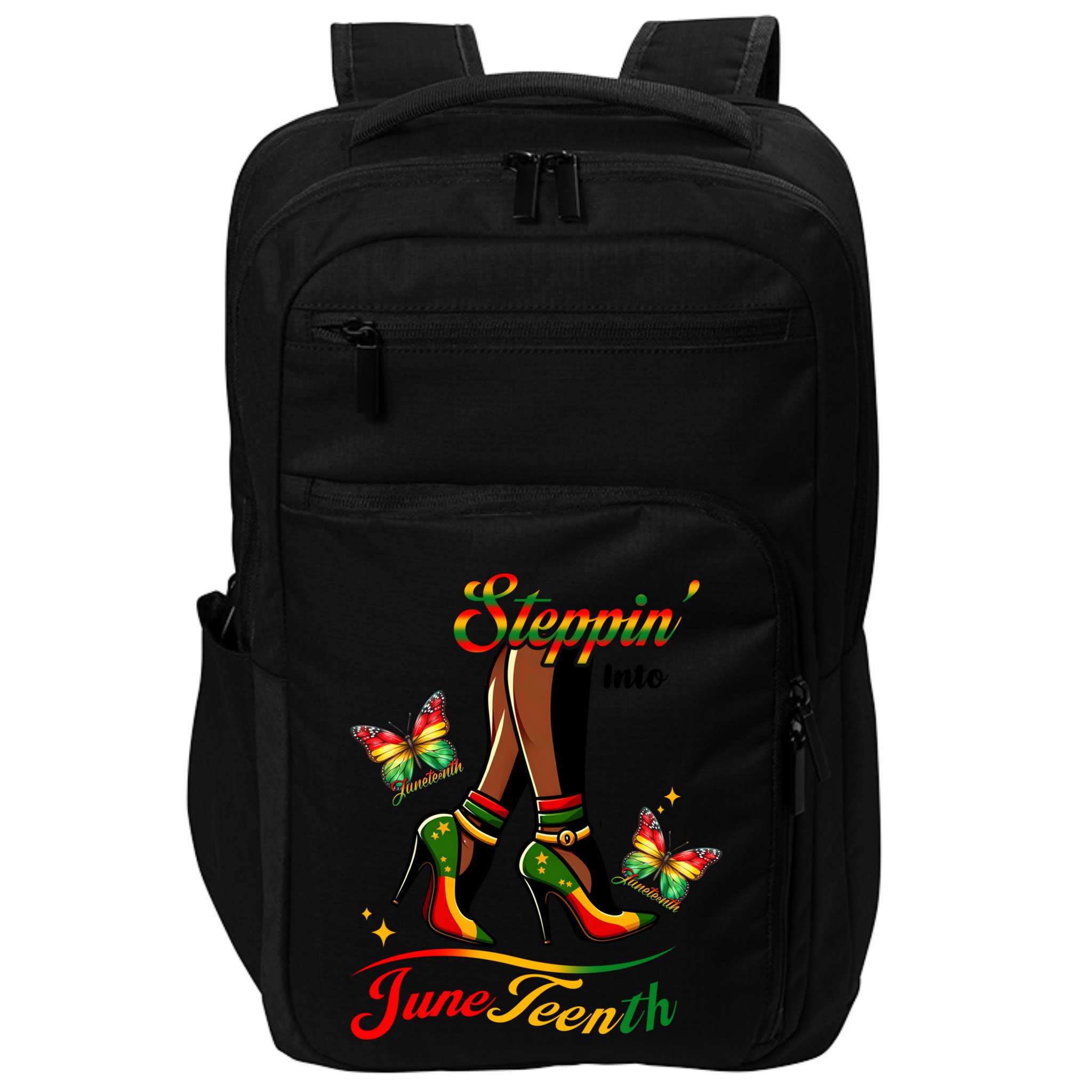 Stepping Into Junenth Black History Gift Impact Tech Backpack