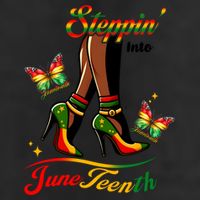 Stepping Into Junenth Black History Gift Adult Drive Performance Visor