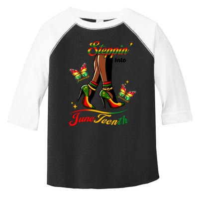 Stepping Into Junenth Black History Gift Toddler Fine Jersey T-Shirt