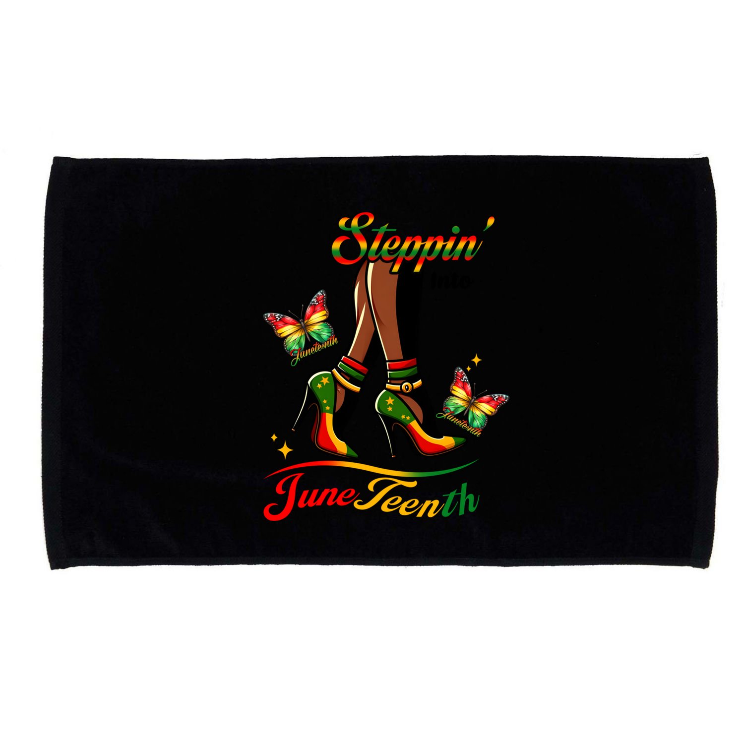 Stepping Into Junenth Black History Gift Microfiber Hand Towel