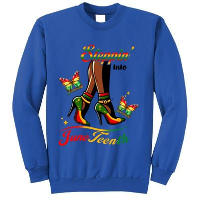 Stepping Into Junenth Black History Gift Sweatshirt