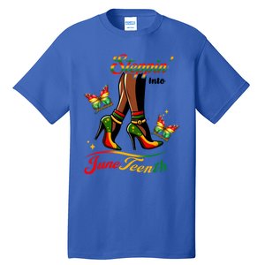 Stepping Into Junenth Black History Gift Tall T-Shirt