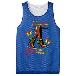 Stepping Into Junenth Black History Gift Mesh Reversible Basketball Jersey Tank