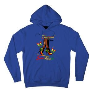 Stepping Into Junenth Black History Gift Tall Hoodie