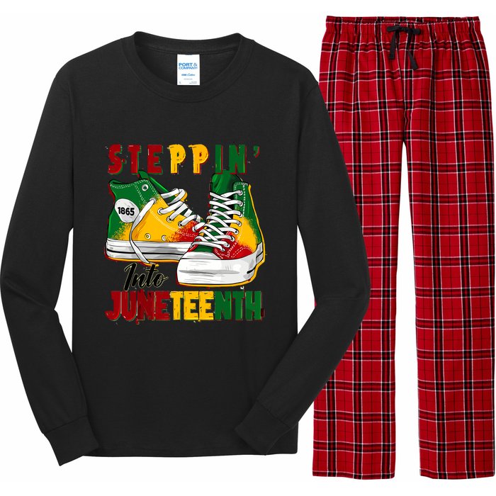 Steppin Into Juneteenth Like My Ancestors 1865 Freedom Day Long Sleeve Pajama Set