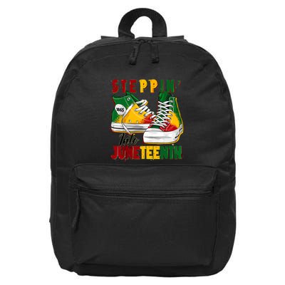 Steppin Into Juneteenth Like My Ancestors 1865 Freedom Day 16 in Basic Backpack