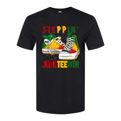 Steppin Into Juneteenth Like My Ancestors 1865 Freedom Day Softstyle® CVC T-Shirt