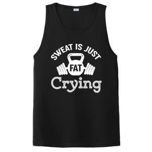 Sweat Is Just Fat Crying Workout Great Gift PosiCharge Competitor Tank