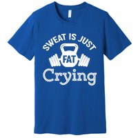 Sweat Is Just Fat Crying Workout Great Gift Premium T-Shirt