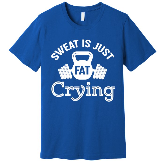 Sweat Is Just Fat Crying Workout Great Gift Premium T-Shirt