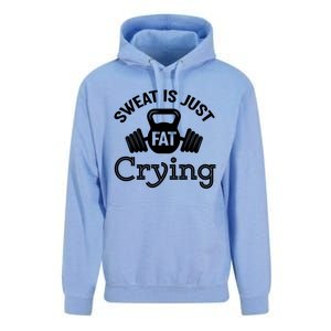 Sweat Is Just Fat Crying Workout Great Gift Unisex Surf Hoodie