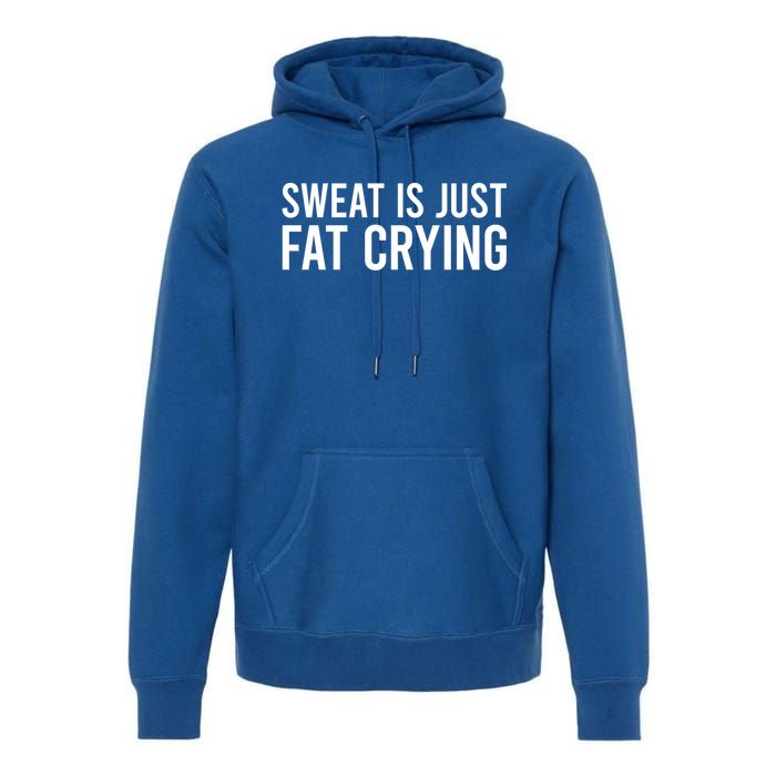 Sweat Is Just Fat Crying Gift Sweat Is Fat Crying Great Gift Premium Hoodie