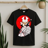 Shiba Inu Japanese Samurai Katana - Funny Dog Meme Anime  T-Shirt