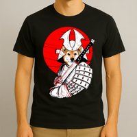 Shiba Inu Japanese Samurai Katana - Funny Dog Meme Anime  T-Shirt