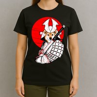 Shiba Inu Japanese Samurai Katana - Funny Dog Meme Anime  T-Shirt