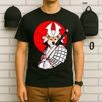 Shiba Inu Japanese Samurai Katana - Funny Dog Meme Anime  T-Shirt