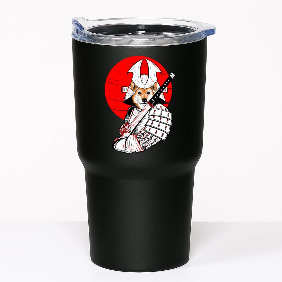 Shiba Inu Japanese Samurai Katana - Funny Dog Meme Anime  Tumbler