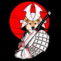Shiba Inu Japanese Samurai Katana - Funny Dog Meme Anime  Tie-Dye T-Shirt
