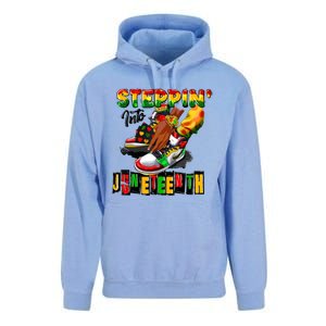 Steppin Into Juneteenth African Pride Black African Boy Unisex Surf Hoodie