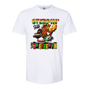 Steppin Into Juneteenth African Pride Black African Boy Softstyle CVC T-Shirt