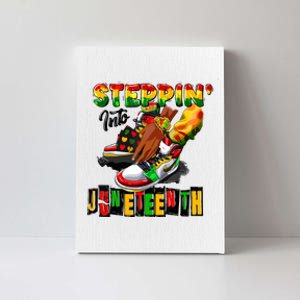 Steppin Into Juneteenth African Pride Black African Boy Canvas