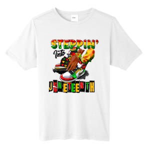 Steppin Into Juneteenth African Pride Black African Boy Tall Fusion ChromaSoft Performance T-Shirt