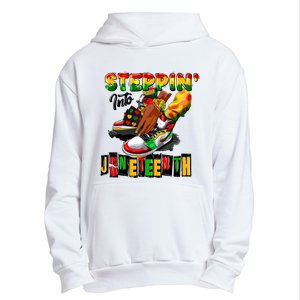 Steppin Into Juneteenth African Pride Black African Boy Urban Pullover Hoodie