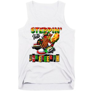 Steppin Into Juneteenth African Pride Black African Boy Tank Top