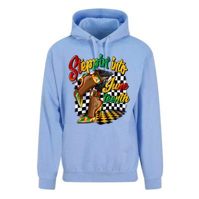 Stepping Into Juneteenth Like My Ancestors High Heel Women Unisex Surf Hoodie