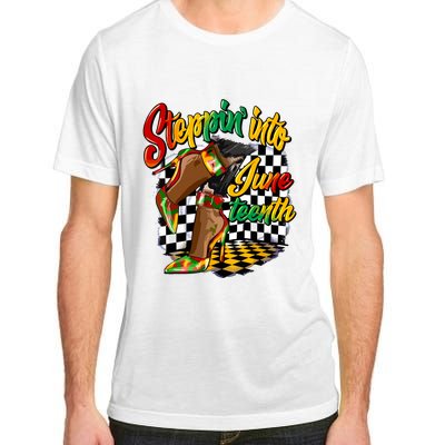 Stepping Into Juneteenth Like My Ancestors High Heel Women Adult ChromaSoft Performance T-Shirt